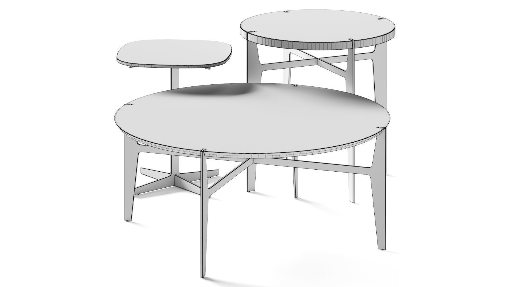 Natuzzi Ido Coffee Tables 3D model_1