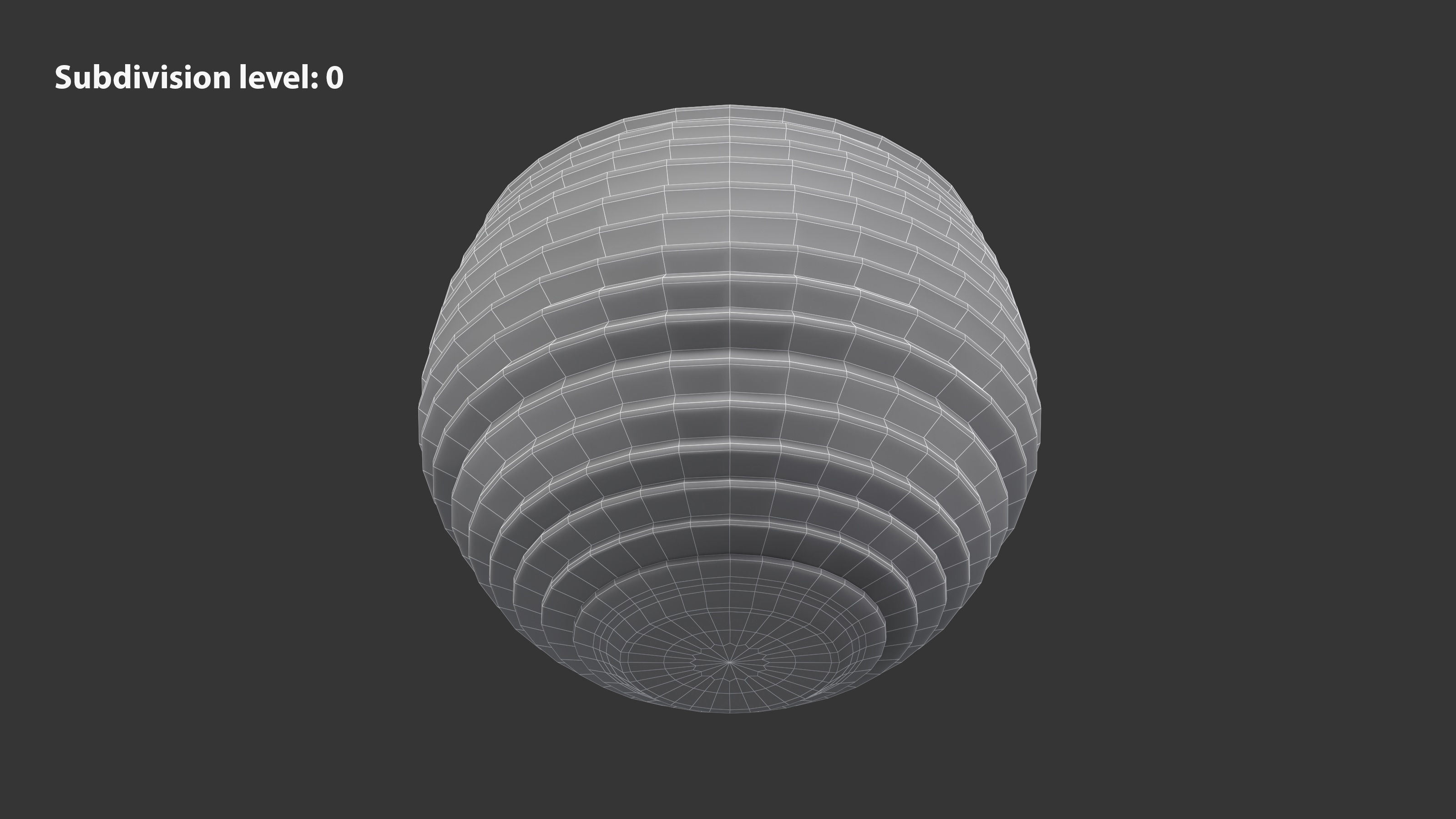 Terracotta Striped Clay Pot Low-poly 3D model_6