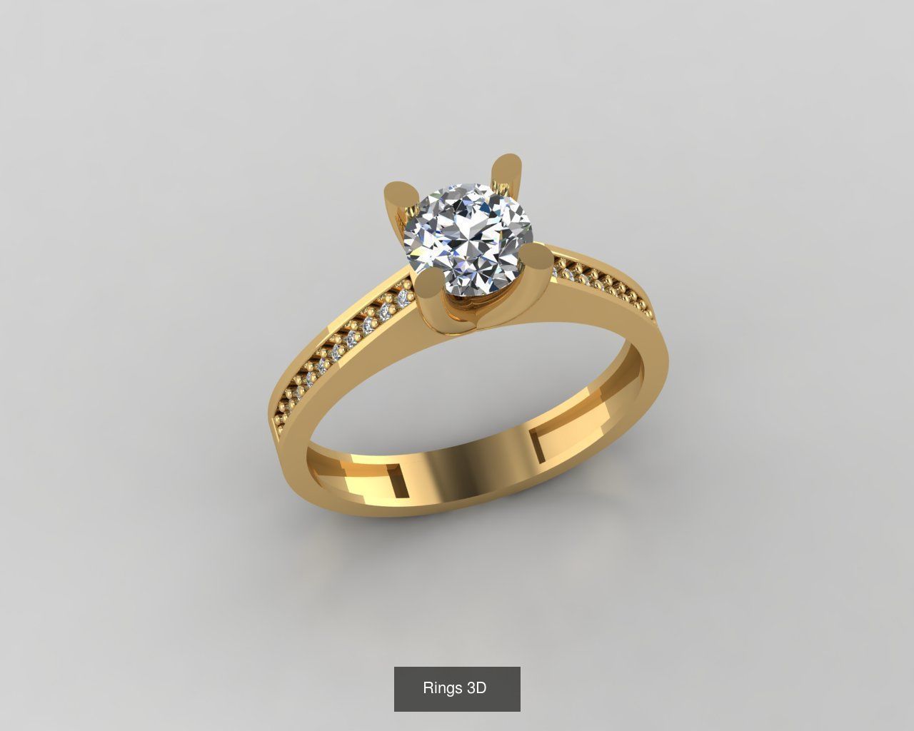 Rings 3D   30 model  3D Model Collection_12