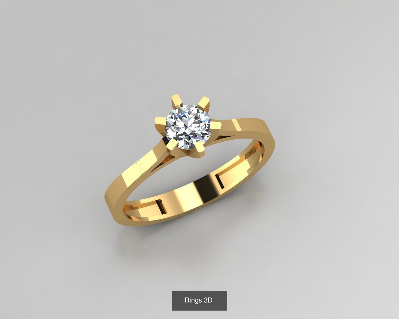 Rings 3D   30 model  3D Model Collection_7