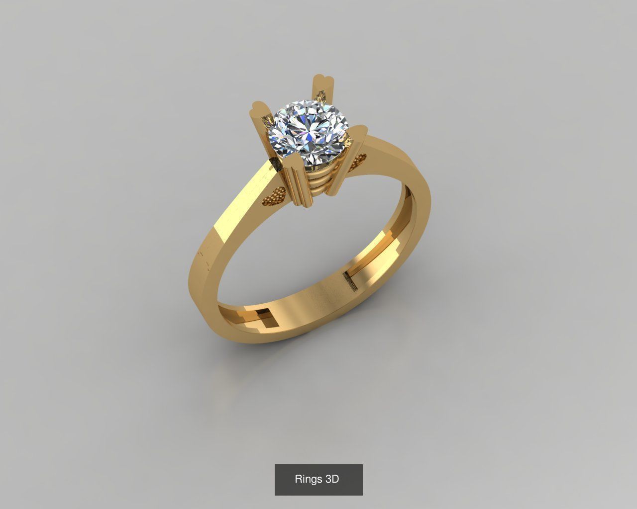 Rings 3D   30 model  3D Model Collection_3