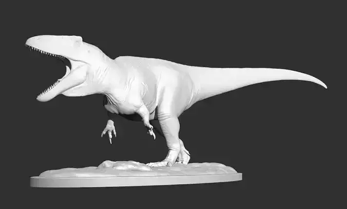 Carcharodontosaurus saharicus model with base   3D print model
