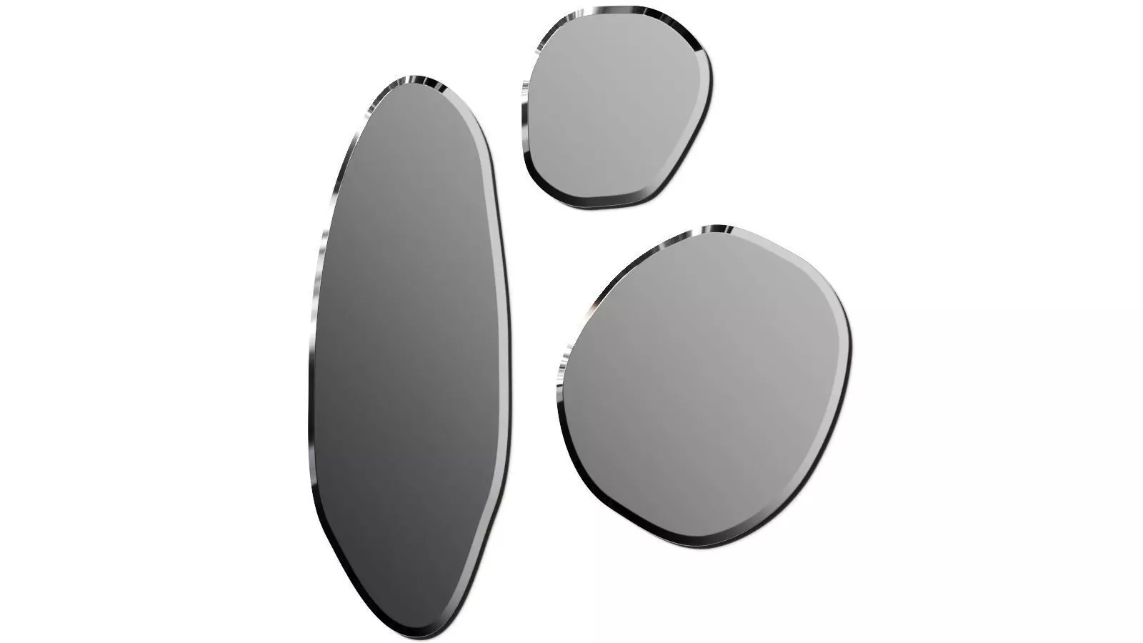 Pacini and Cappellini Stone Wall Mirrors 3D model_0