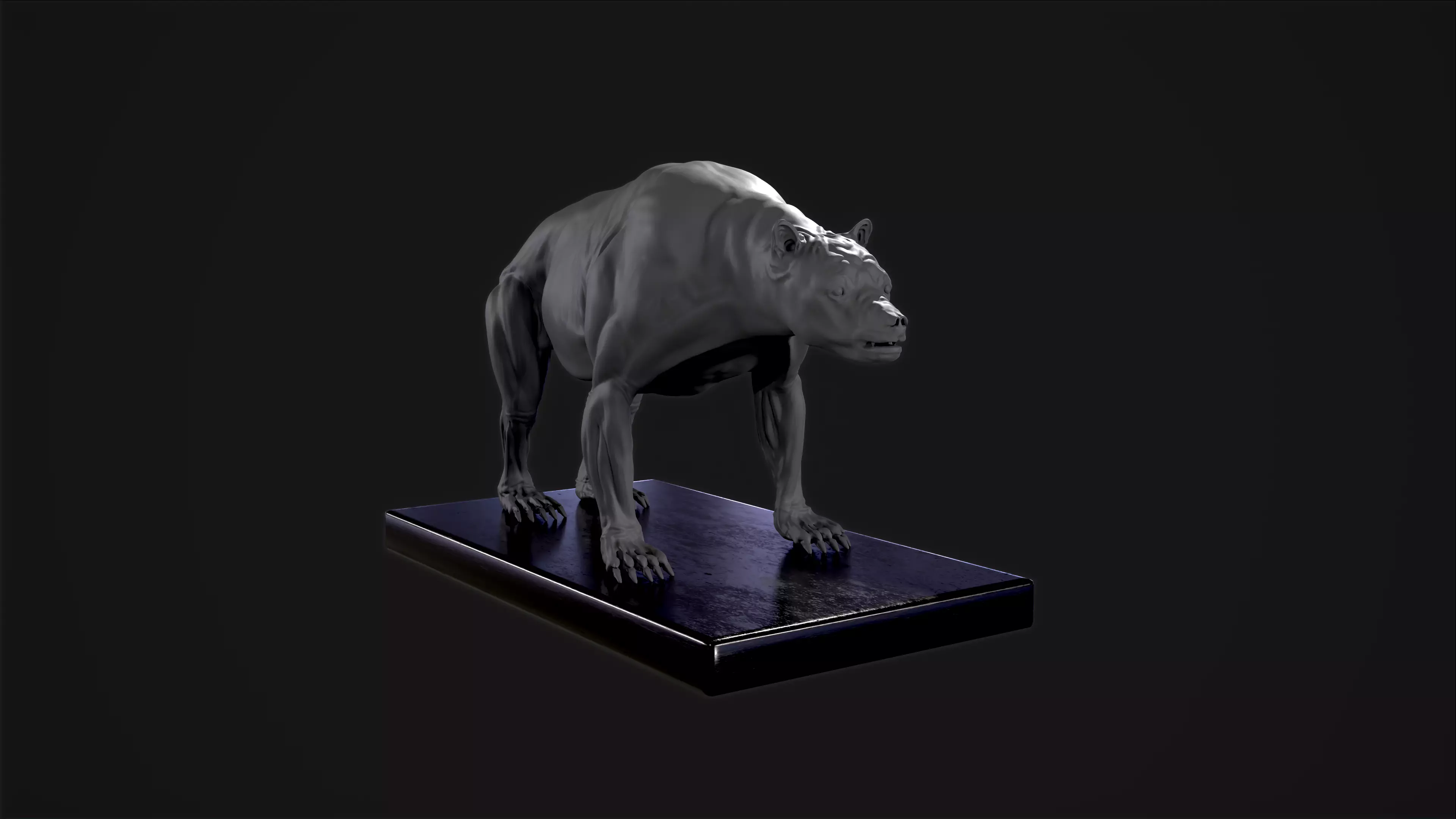 Bear Statue 3D print model