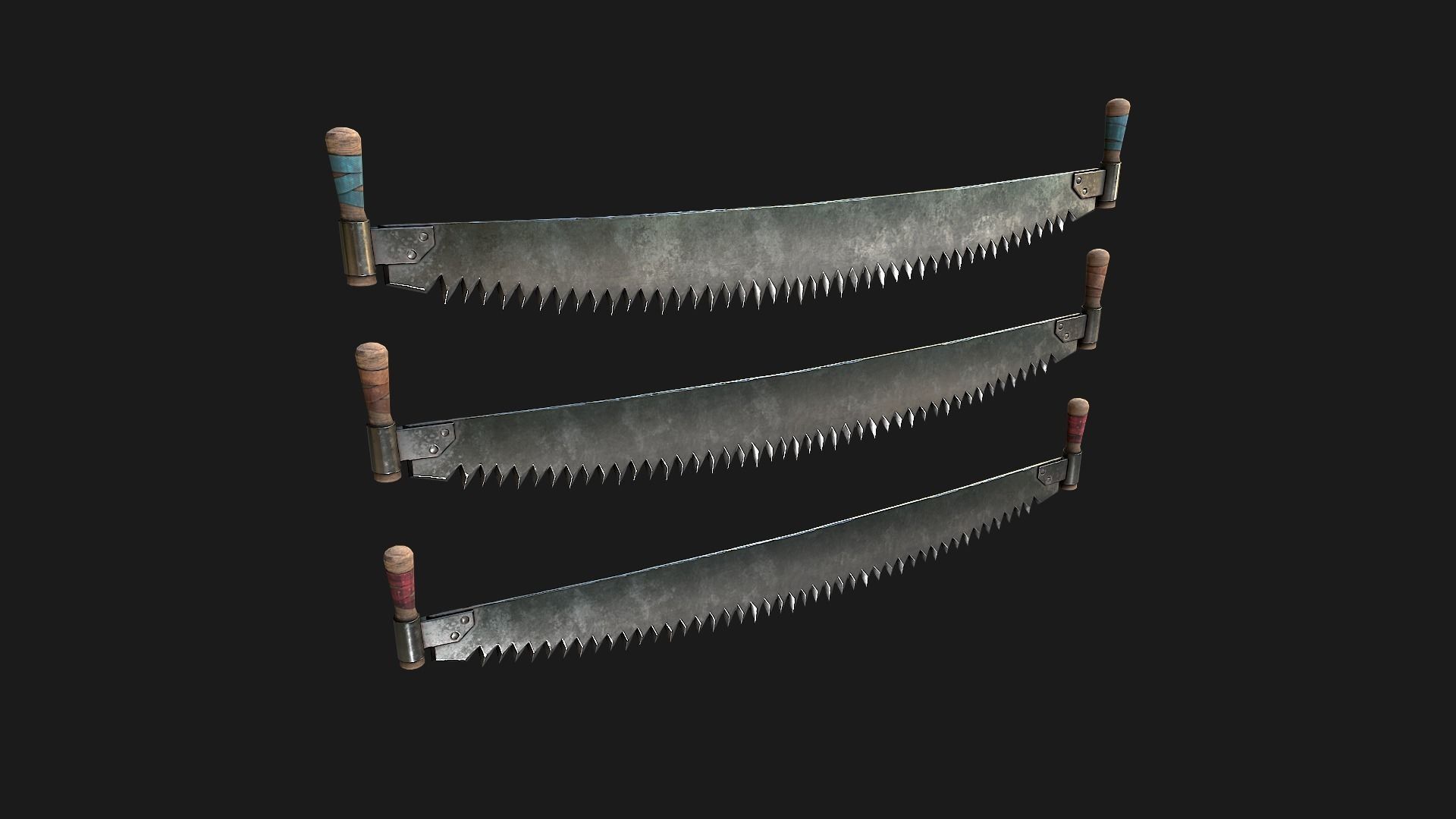 Firewood Log Stand Pack Low-poly 3D model_21