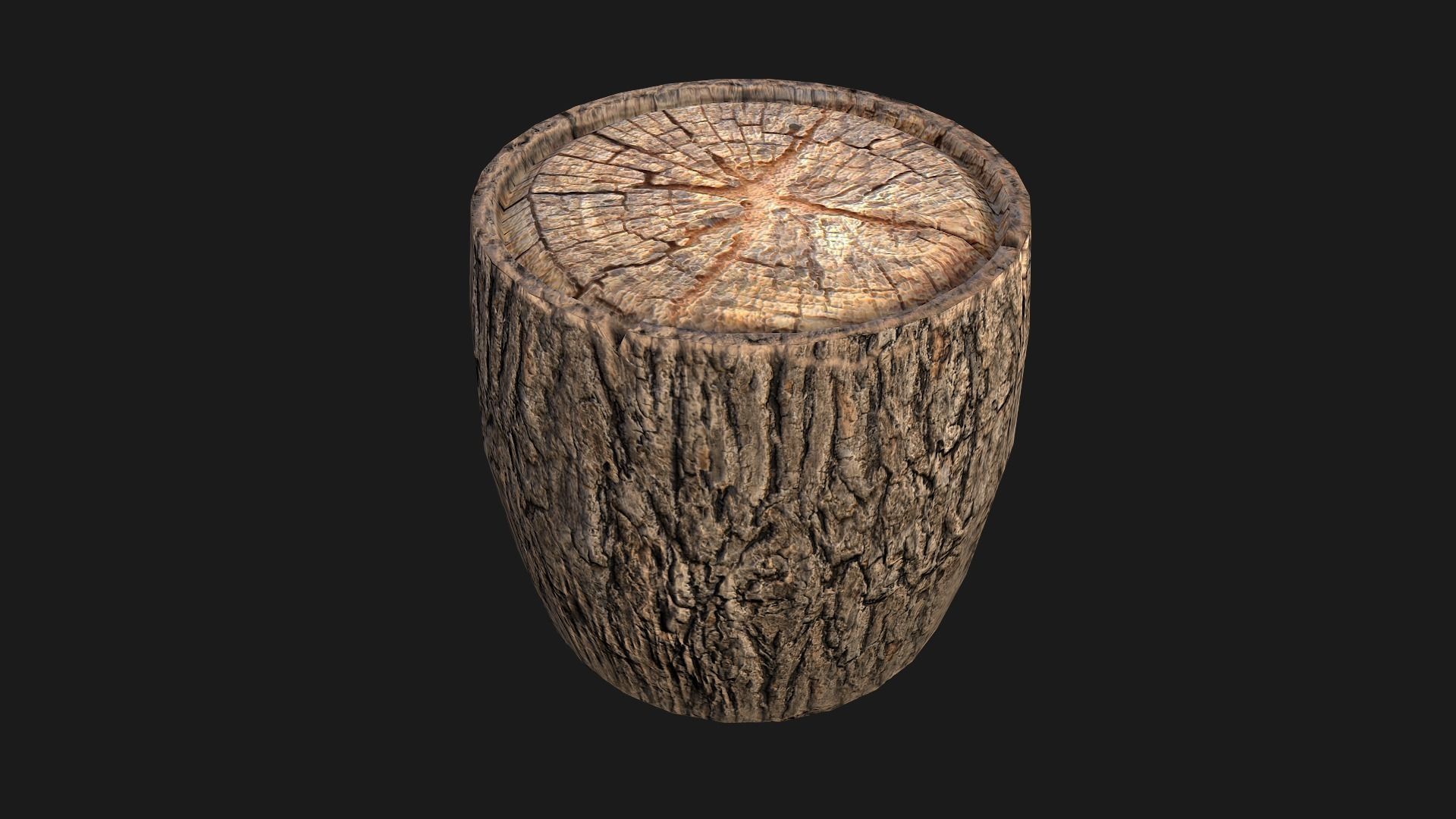 Firewood Log Stand Pack Low-poly 3D model_40
