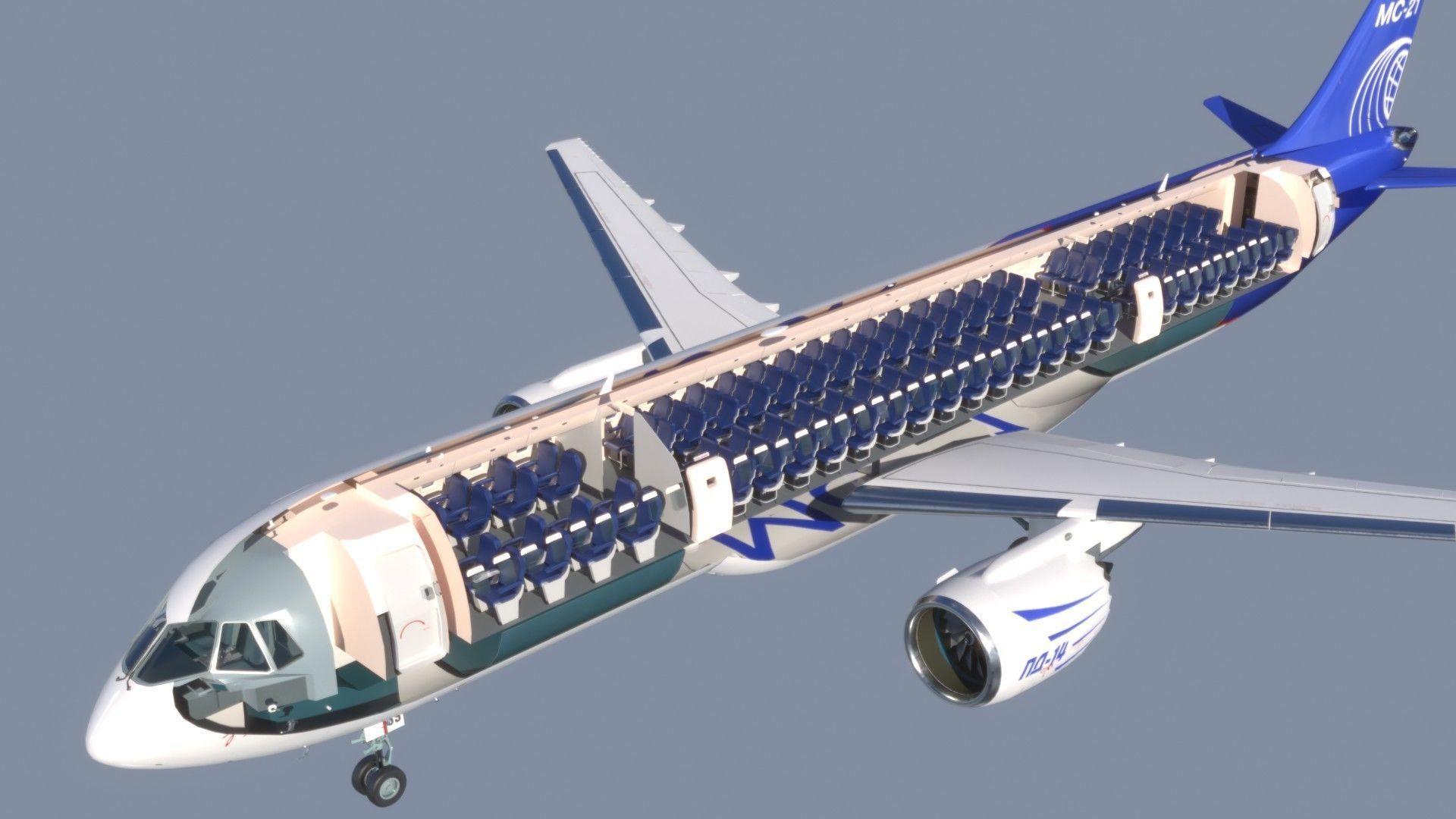 MC-21 300 Airliner PD 14 3D model_12