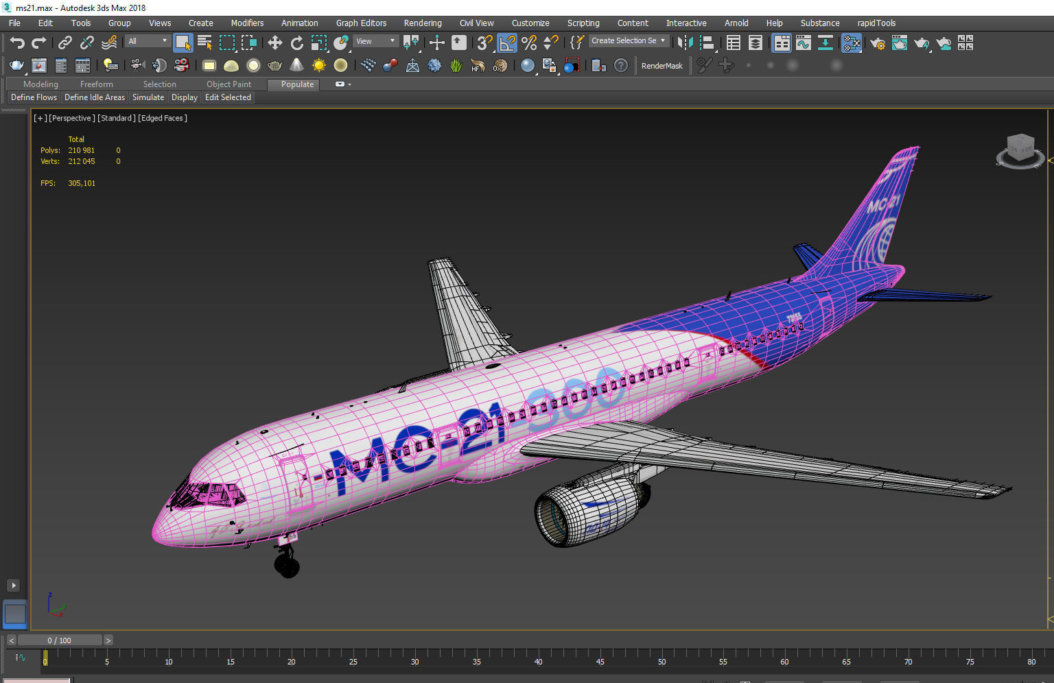 MC-21 300 Airliner PD 14 3D model_22