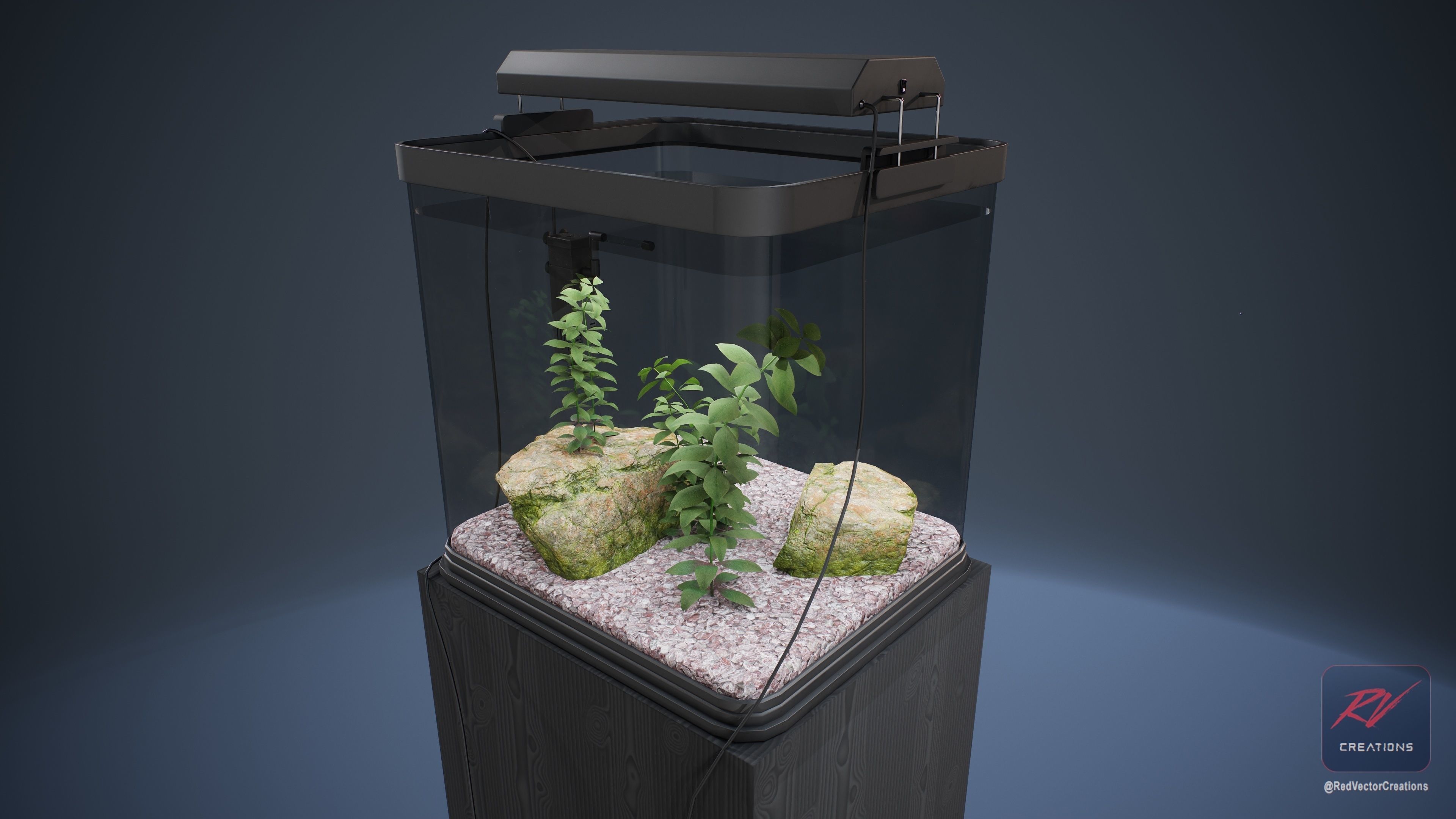 RVC Aquarium Model C Low-poly 3D model_2