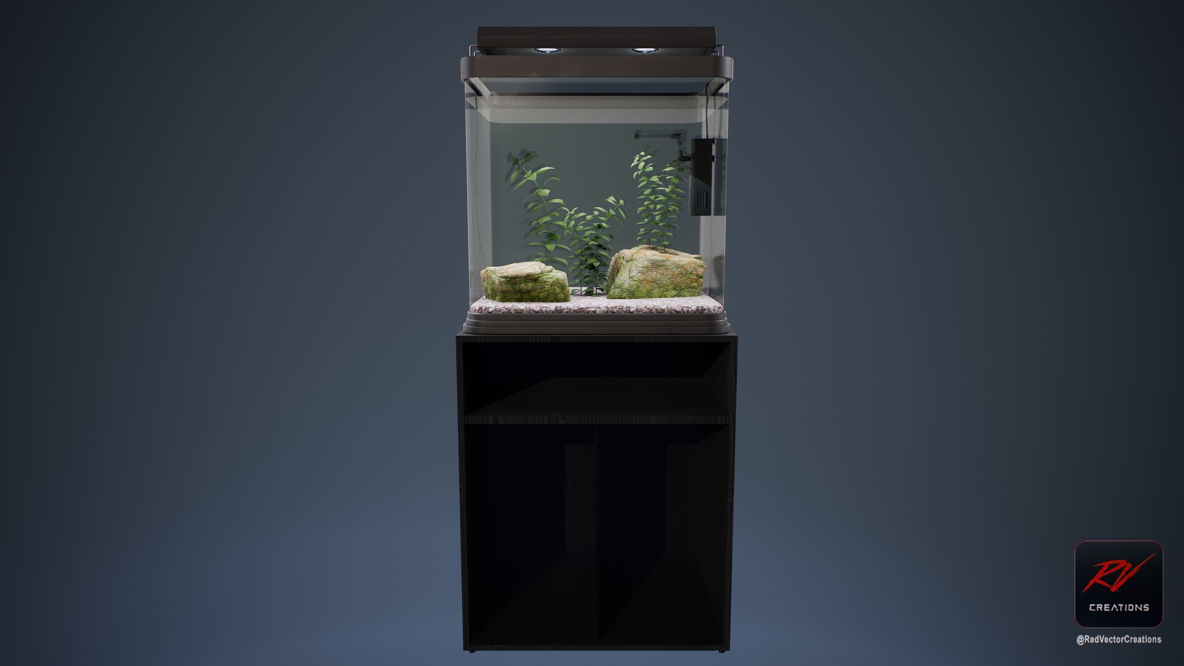 RVC Aquarium Model C Low-poly 3D model_3