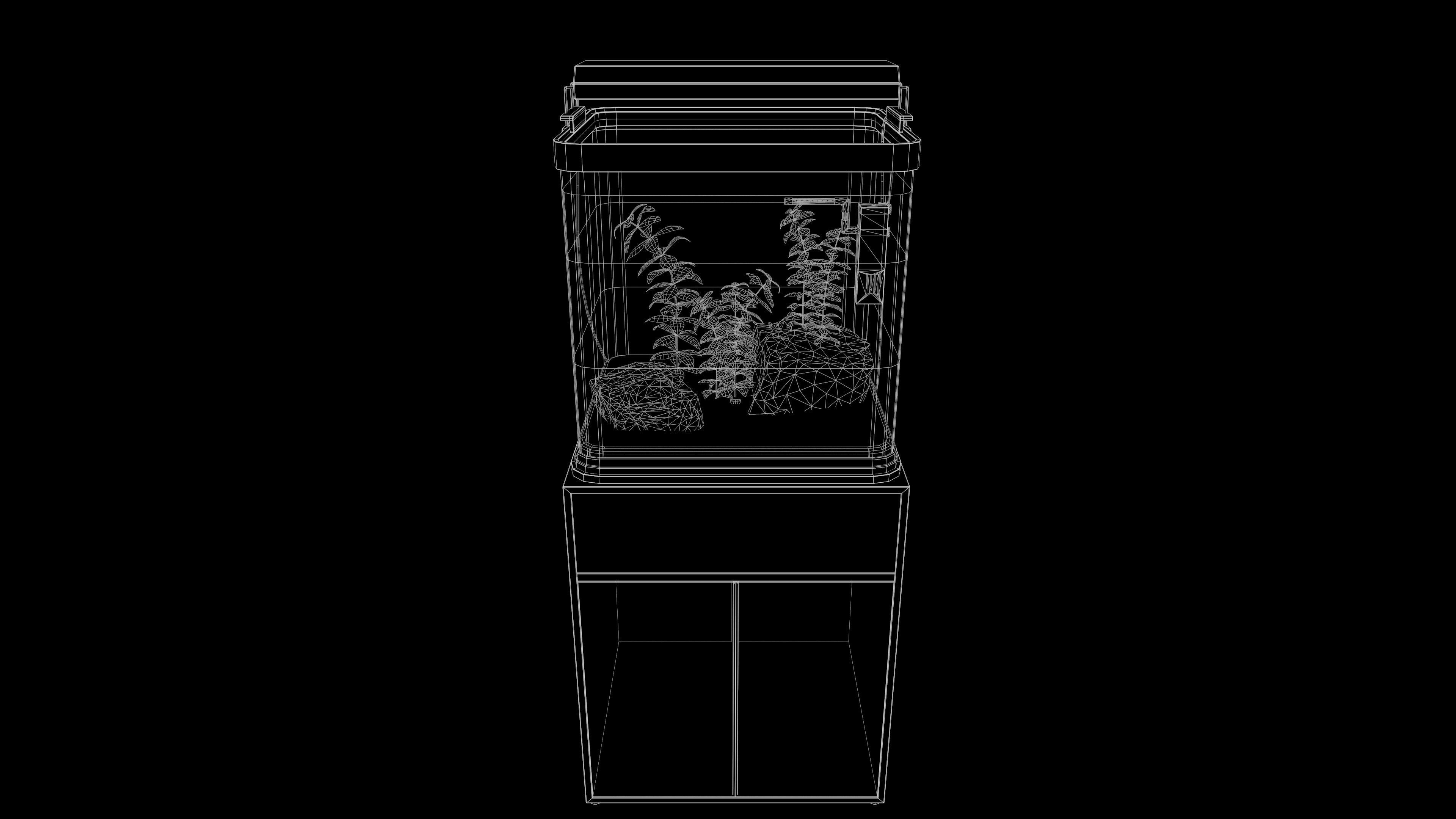 RVC Aquarium Model C Low-poly 3D model_12