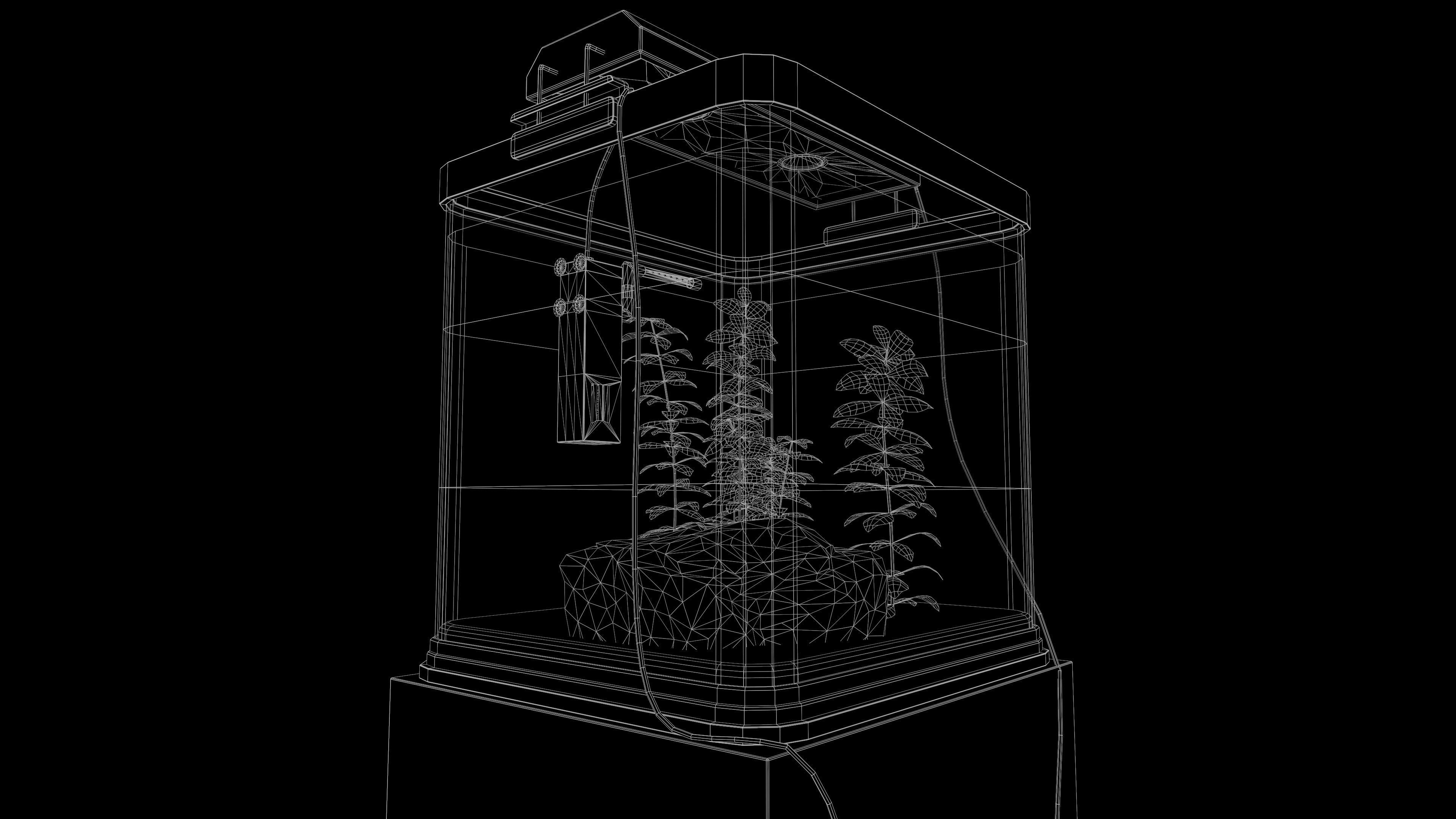 RVC Aquarium Model C Low-poly 3D model_11