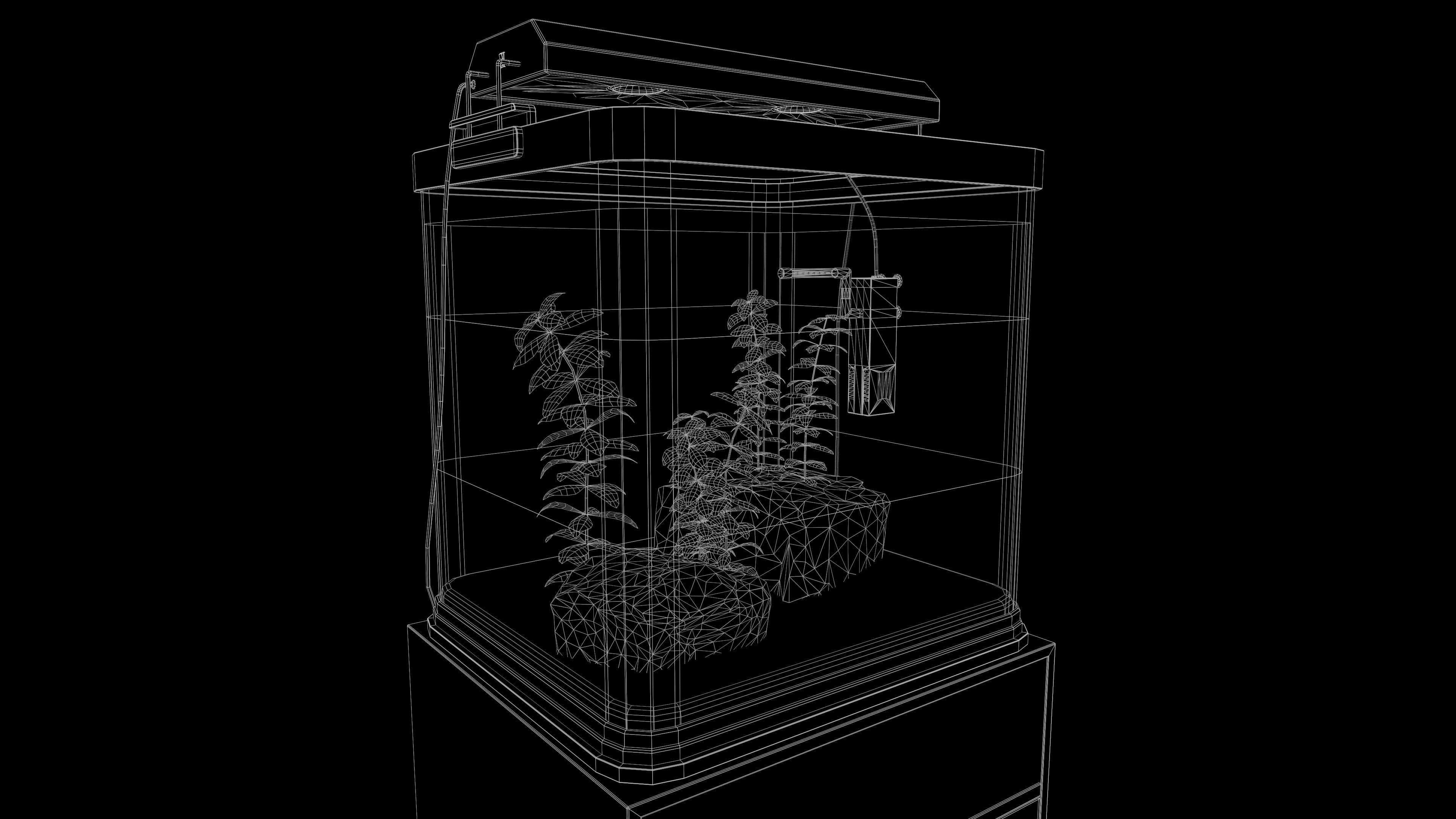 RVC Aquarium Model C Low-poly 3D model_13
