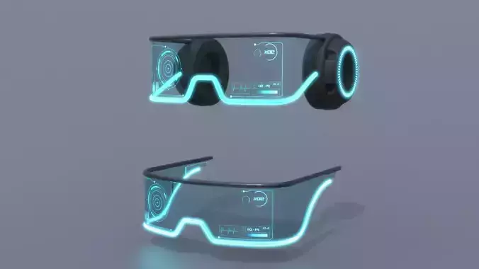 Military  sci-fi helmet glasses pack 3D Model Collection