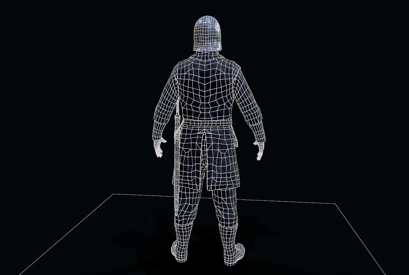 Stark soldier Low-poly 3D model_12