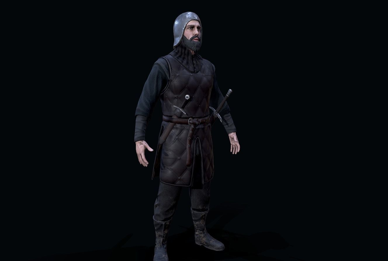 Stark soldier Low-poly 3D model_8