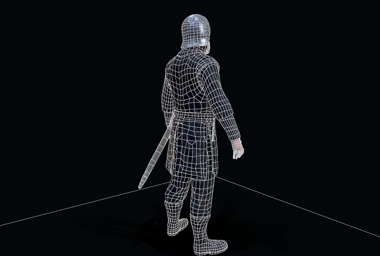 Stark soldier Low-poly 3D model_13