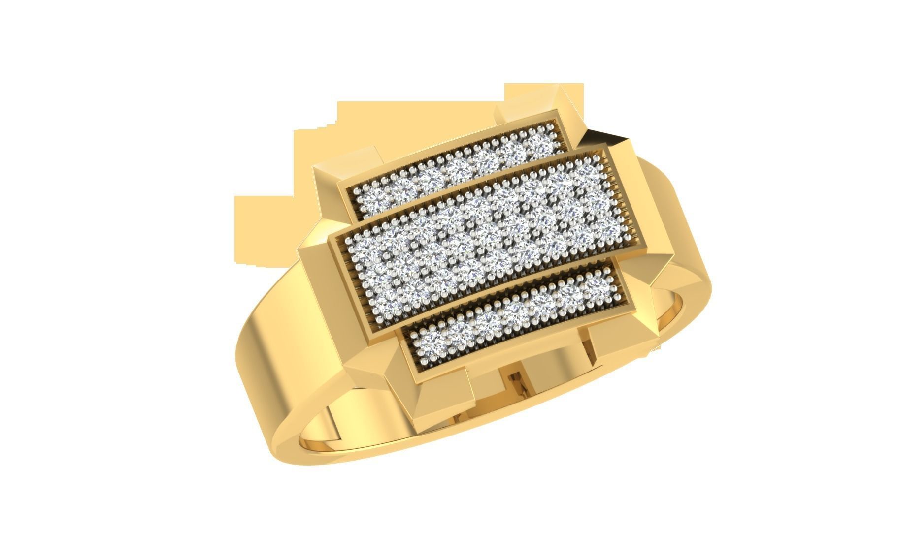 Gents Ring 3D print model_1