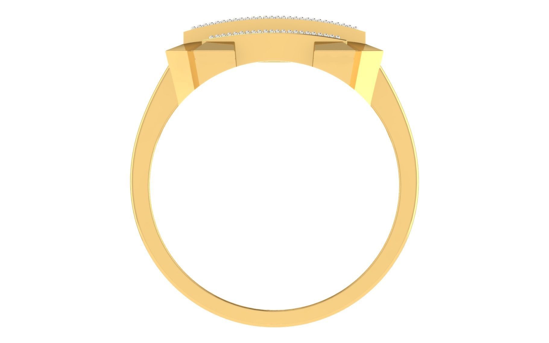 Gents Ring 3D print model_3