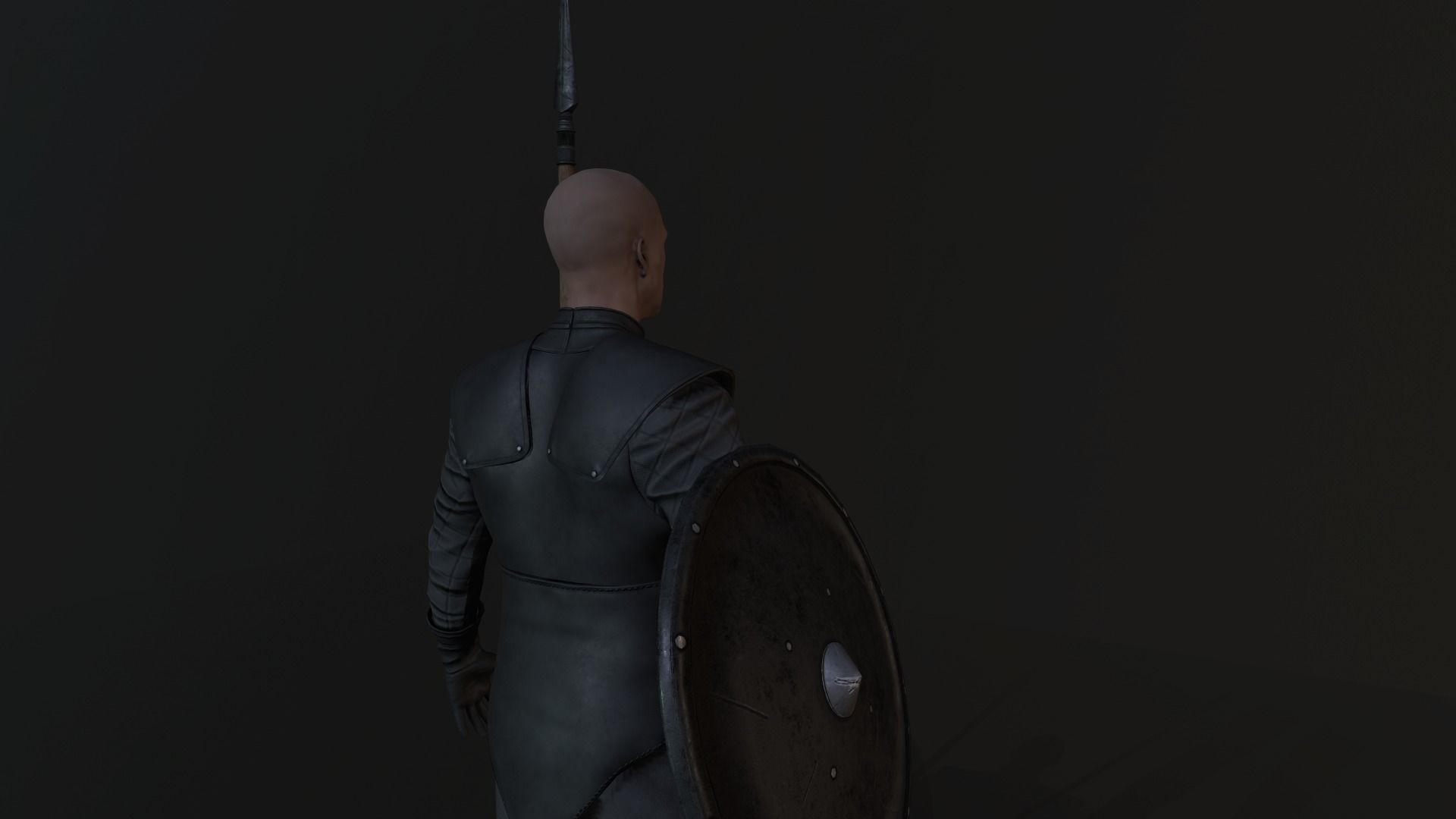 unsullied warrior Low-poly 3D model_8