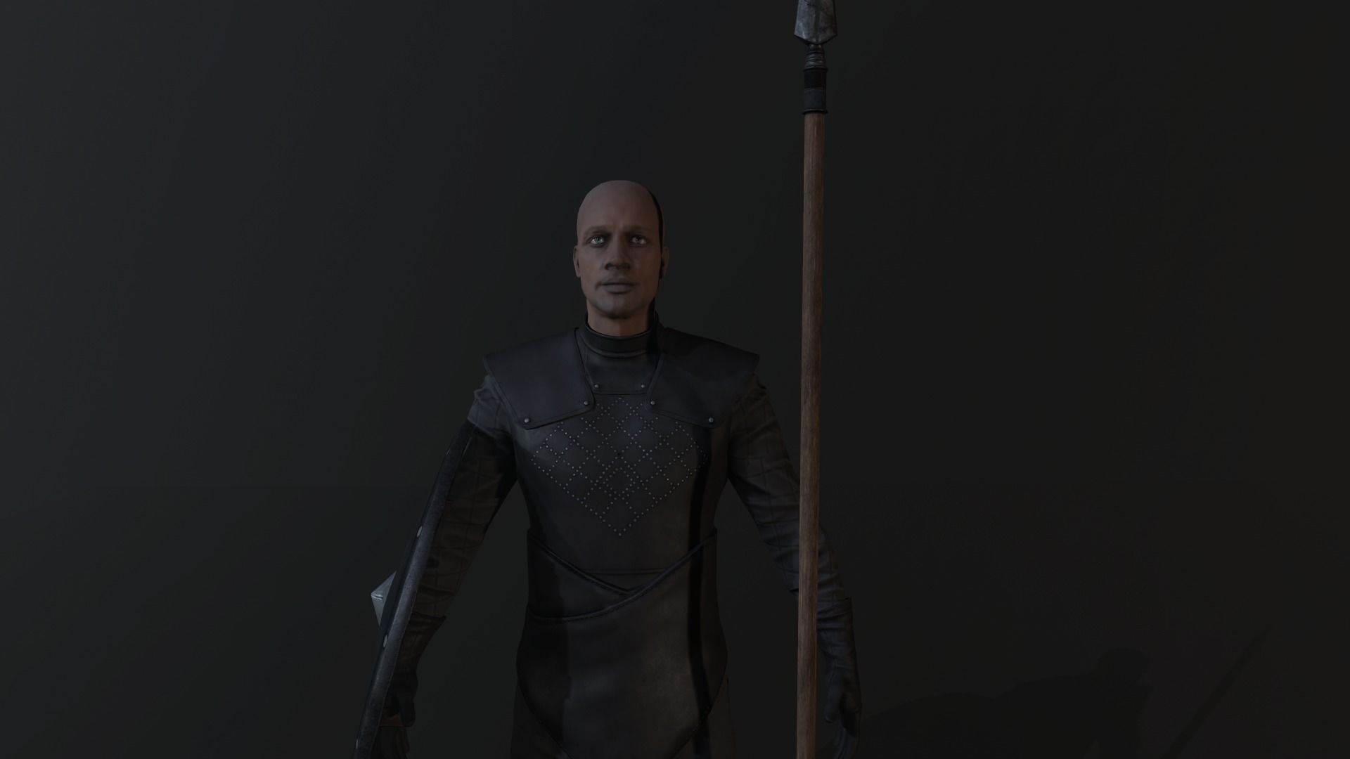 unsullied warrior Low-poly 3D model_5