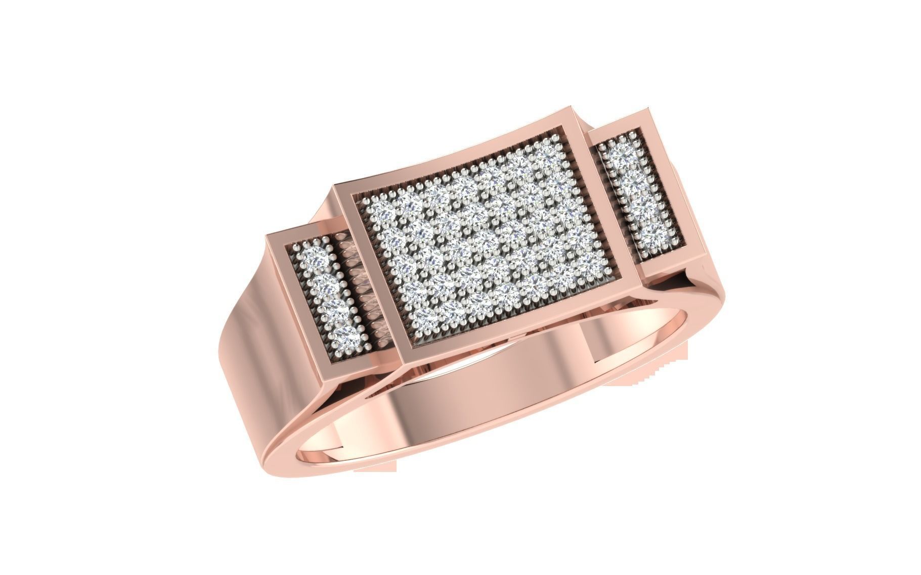 Gents Ring 3D print model_1