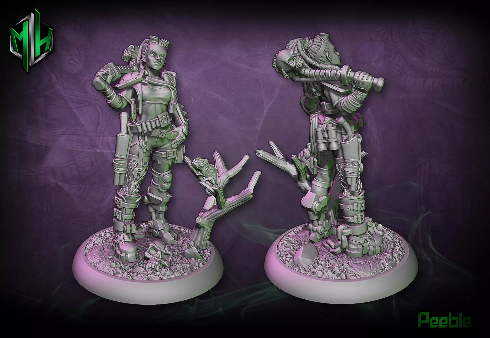 Peeble 32mm 3D print model