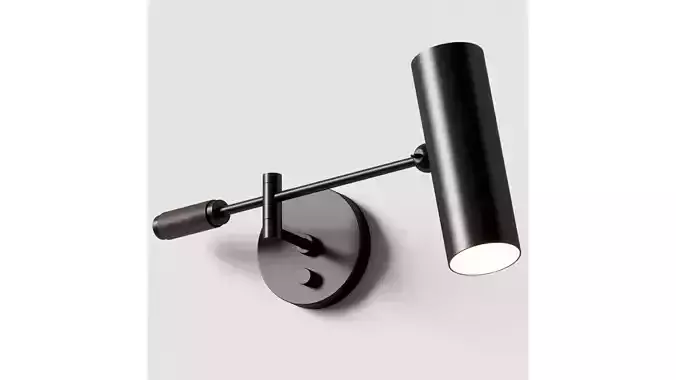 Cylinder swing arm sconce - Apparatus 3D model