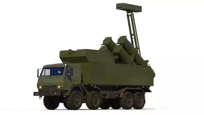 Rubezh-ME Coastal defense missile system 3D model