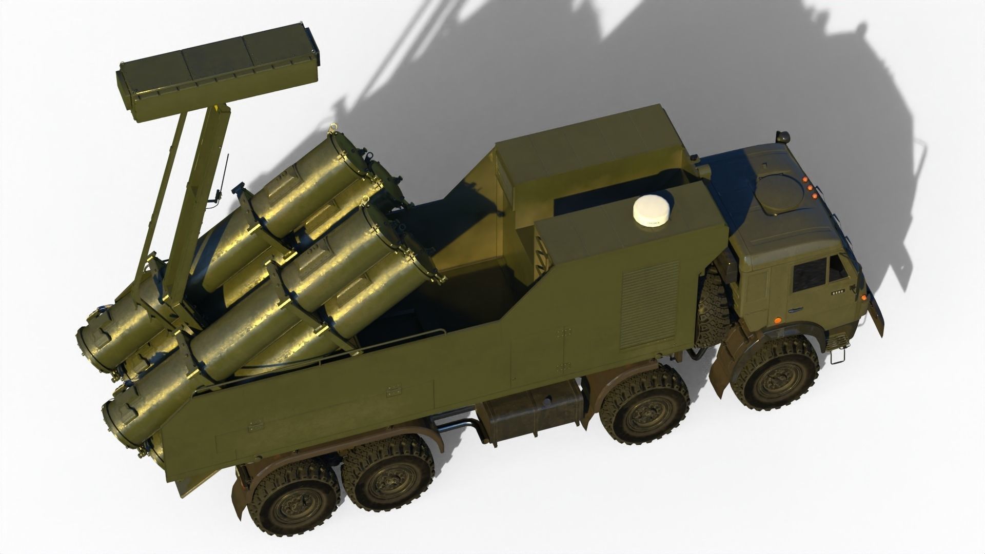 Rubezh-ME Coastal defense missile system 3D model_4