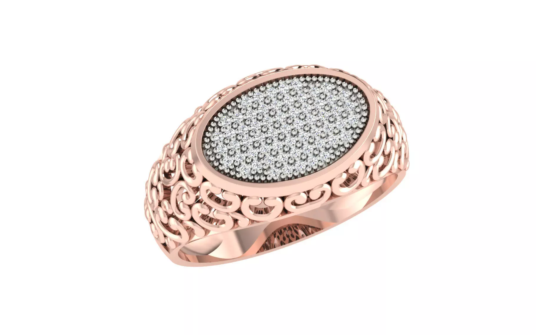 Gents Ring 3D print model_0