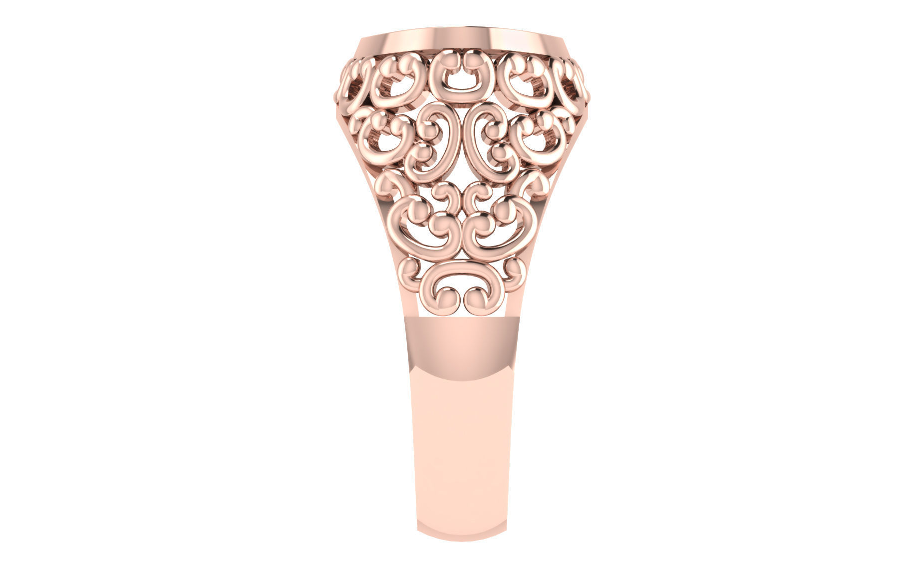 Gents Ring 3D print model_5