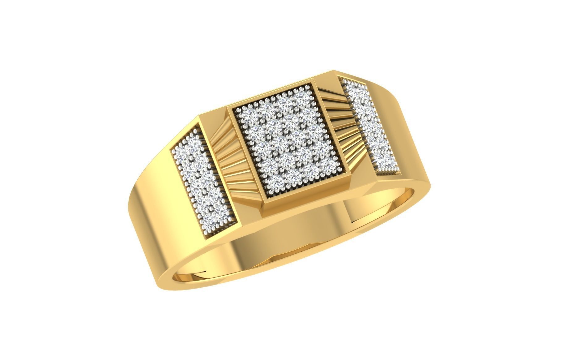 Gents Ring 3D print model_1