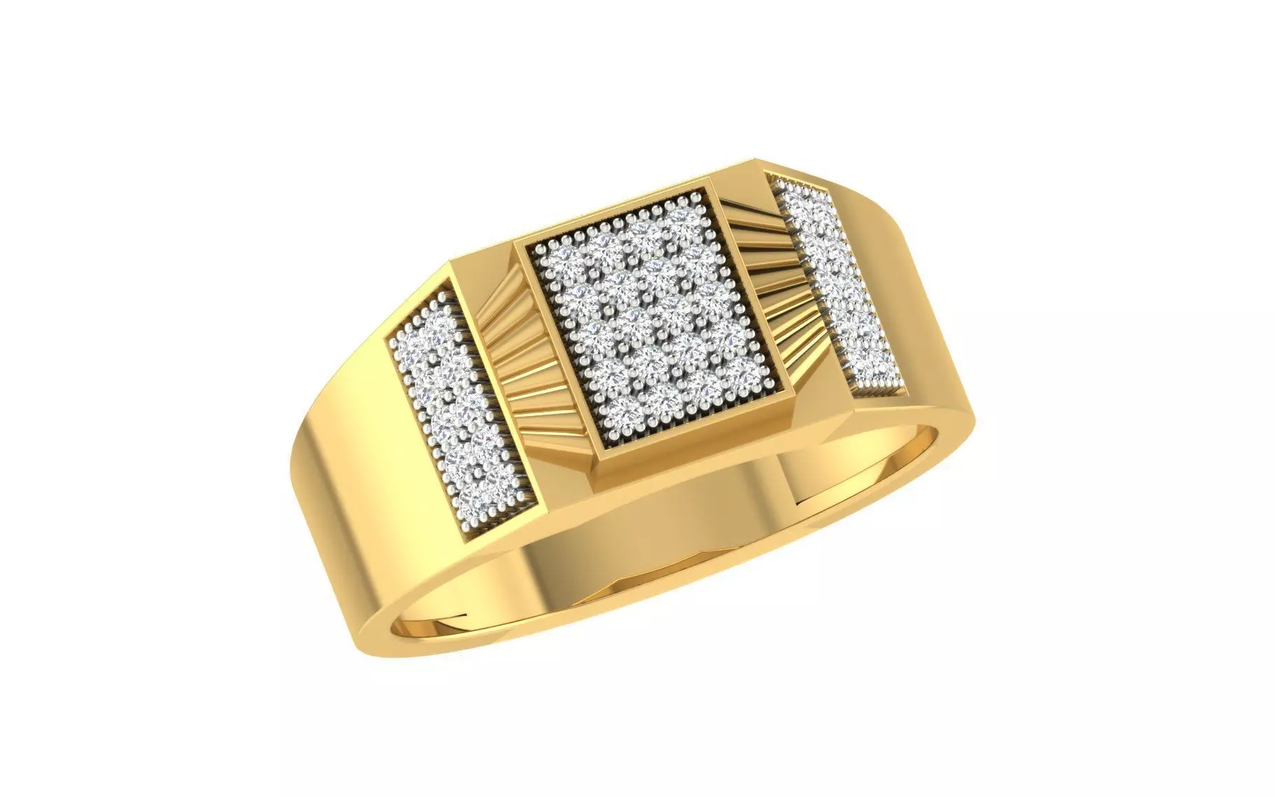 Gents Ring 3D print model_0