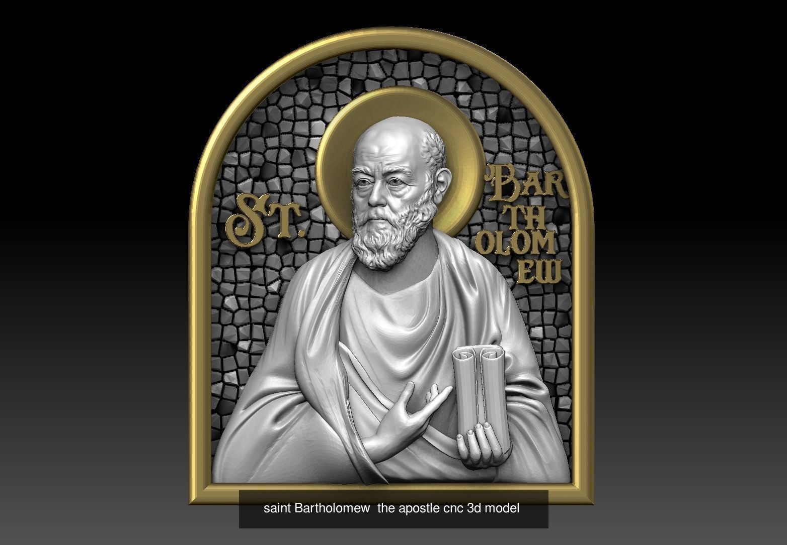 12 Apostle and Jesus 3D Model Collection_6