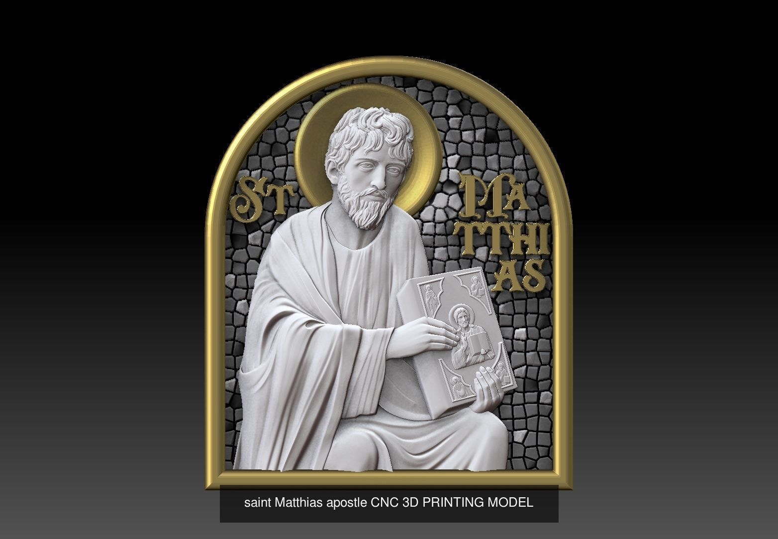 12 Apostle and Jesus 3D Model Collection_9