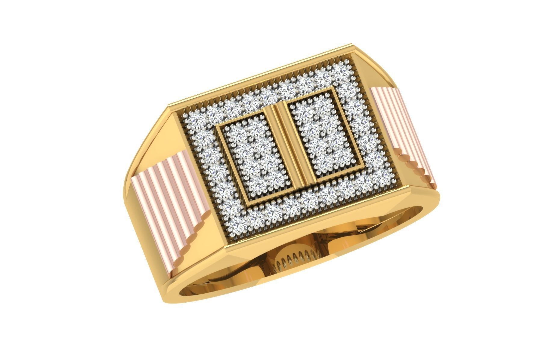 Gents Ring 3D print model_1