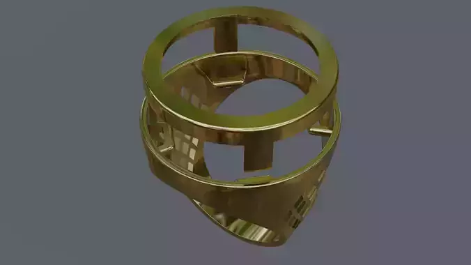 Gold American quarter dollar full sovereign coin ring mount