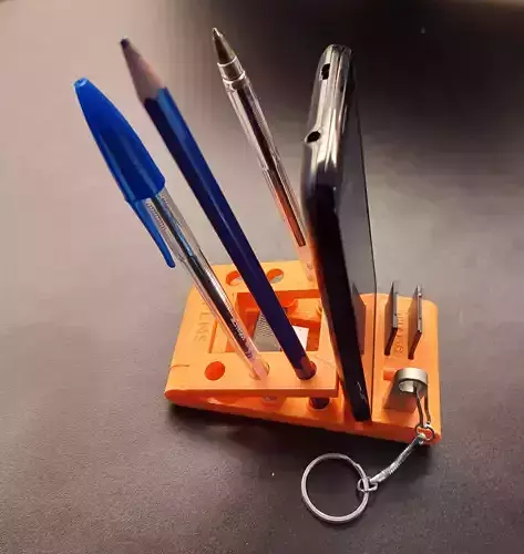 Small portable and foldable Phone and Stationary holder