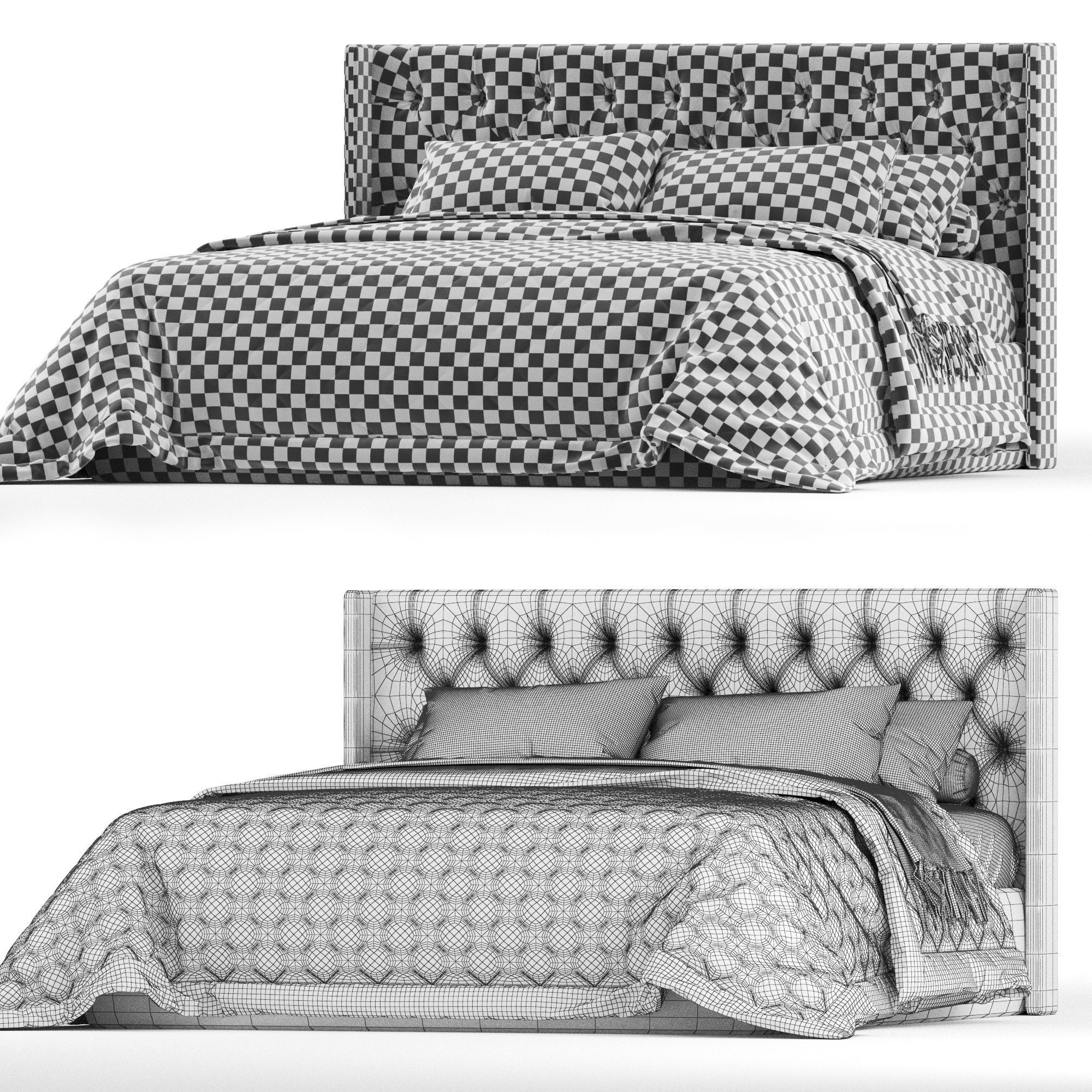 Picasso Bed 3D model_2