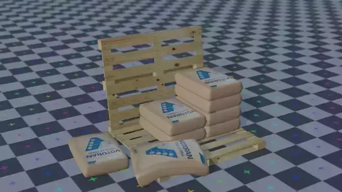  pallet with cement bags