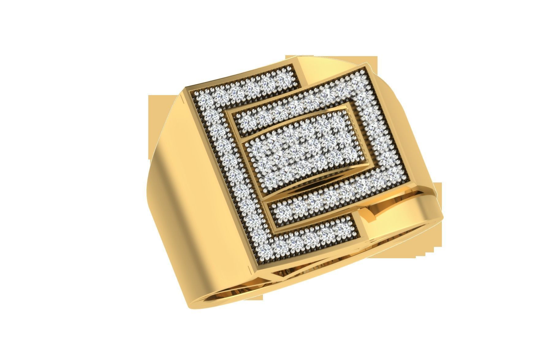 Gents Ring 3D print model_1