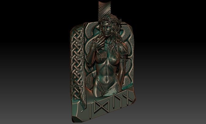 Idun pendant 3D print model
