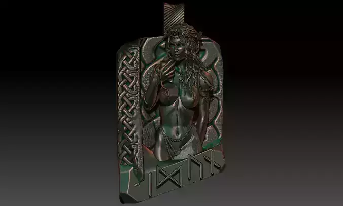 Idun pendant 3D print model