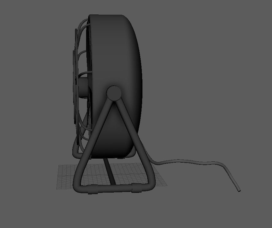 Heater Fan Low-poly 3D model_24