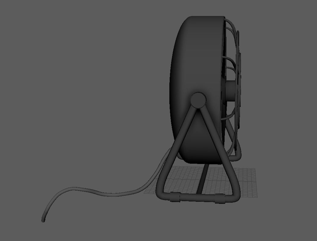 Heater Fan Low-poly 3D model_20