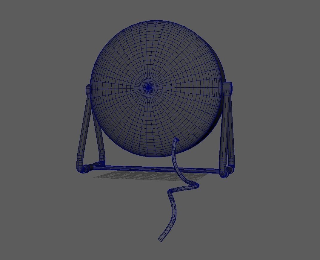 Heater Fan Low-poly 3D model_12