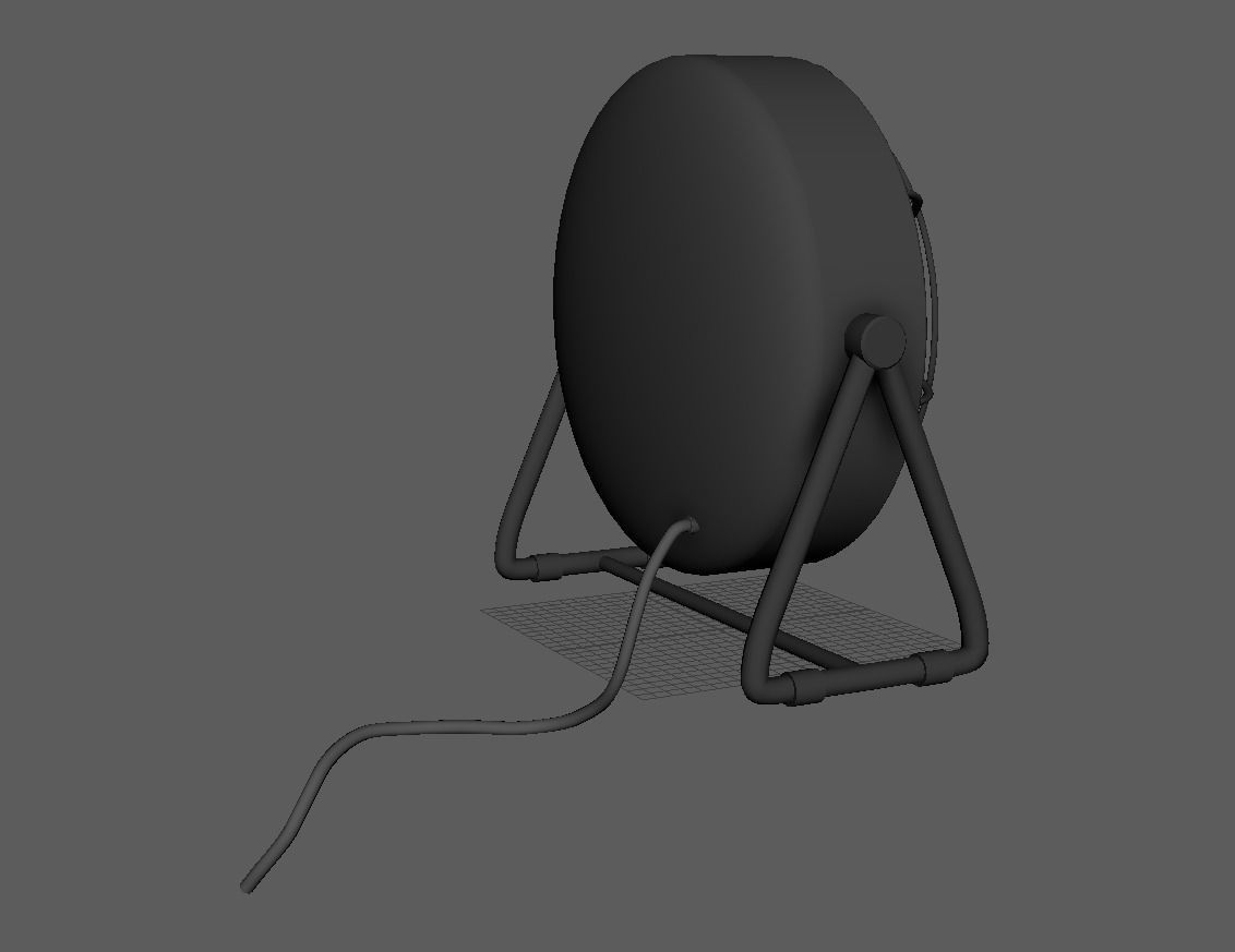 Heater Fan Low-poly 3D model_21