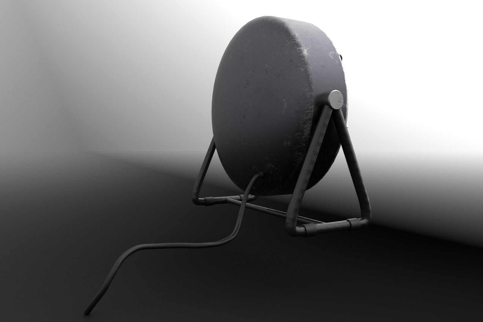 Heater Fan Low-poly 3D model_4