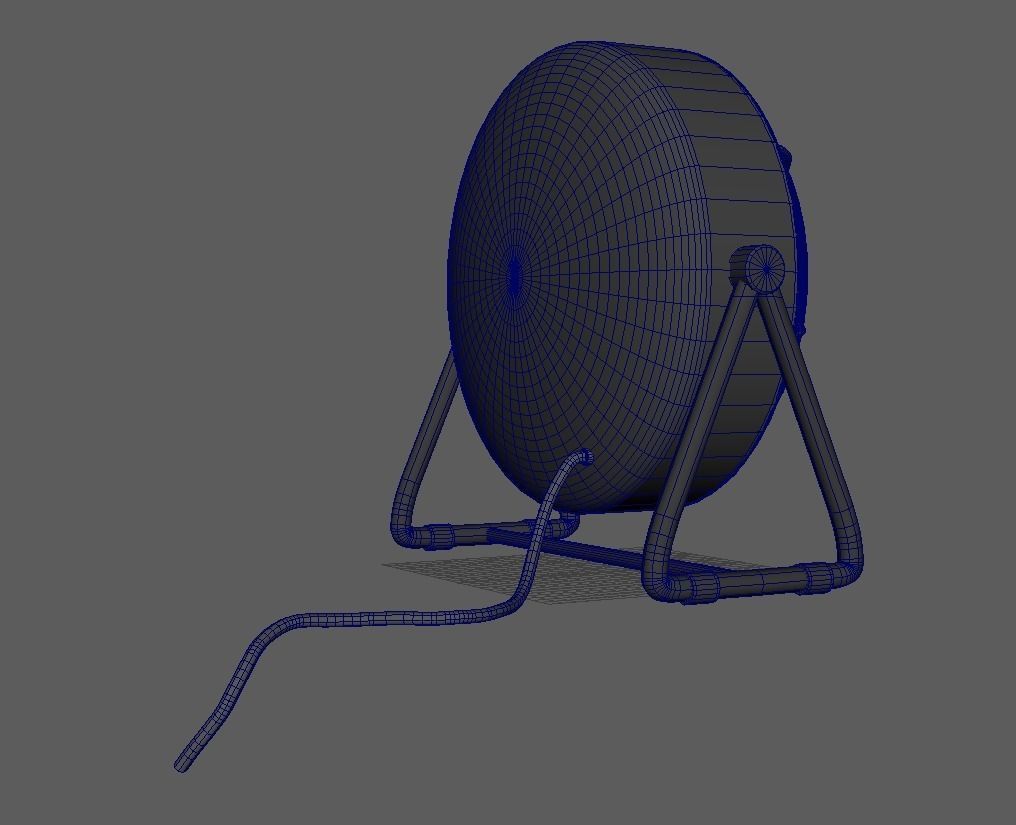 Heater Fan Low-poly 3D model_11